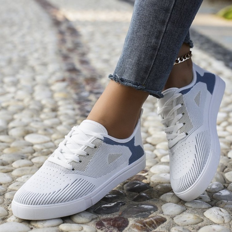 Women Shoes Tennis - Женские повседневные кроссовки с плетеным верхом