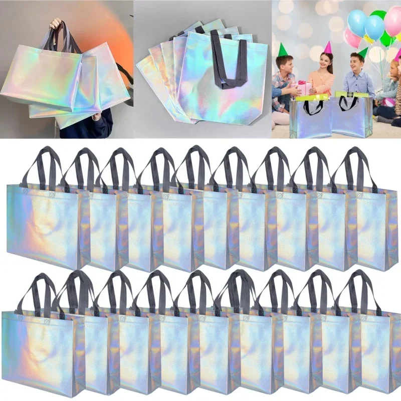 Women'S Shoes Back To School - 10/20 шт. голографические нетканые сумки-тоут с