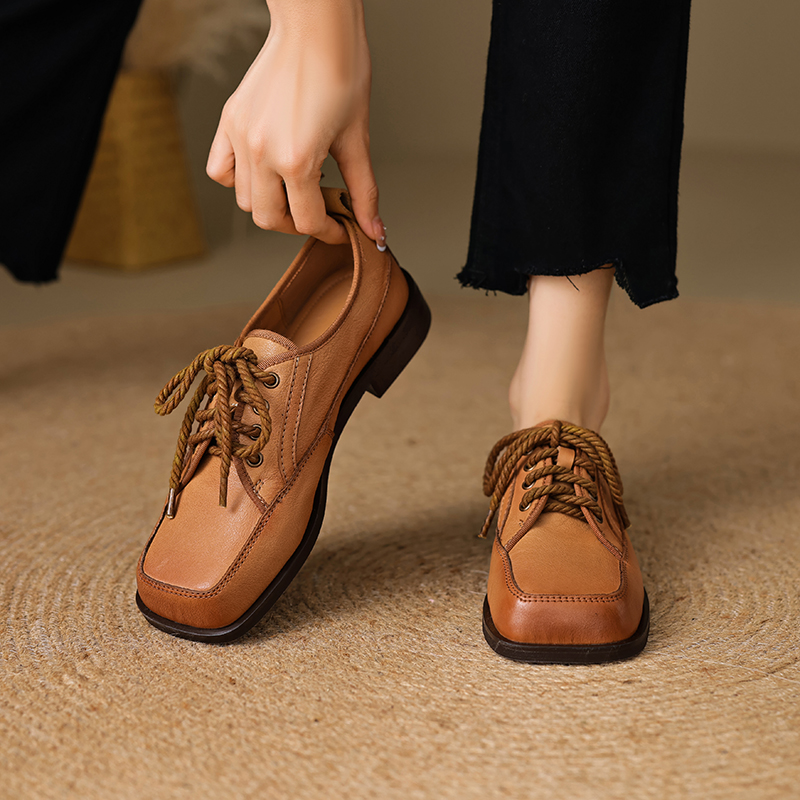 Oxford Lace Up Women - Женская обувь из натуральной кожи, женские