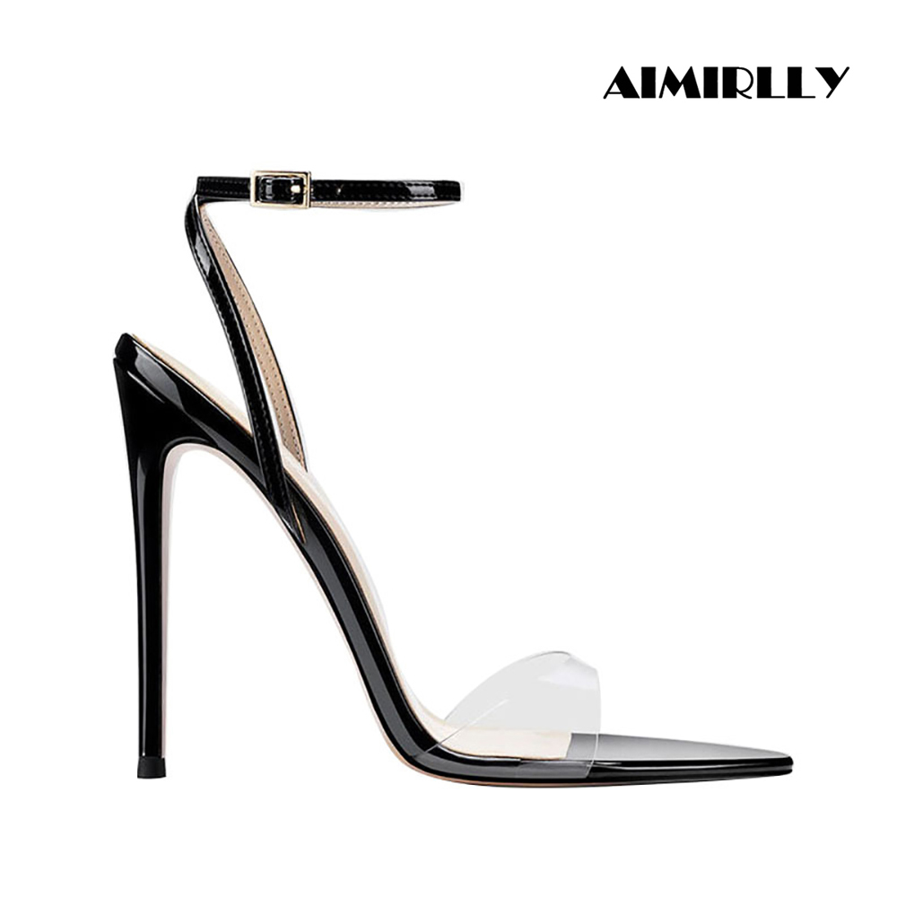 Clear Strap Heel - Женские прозрачные босоножки на высоком каблуке