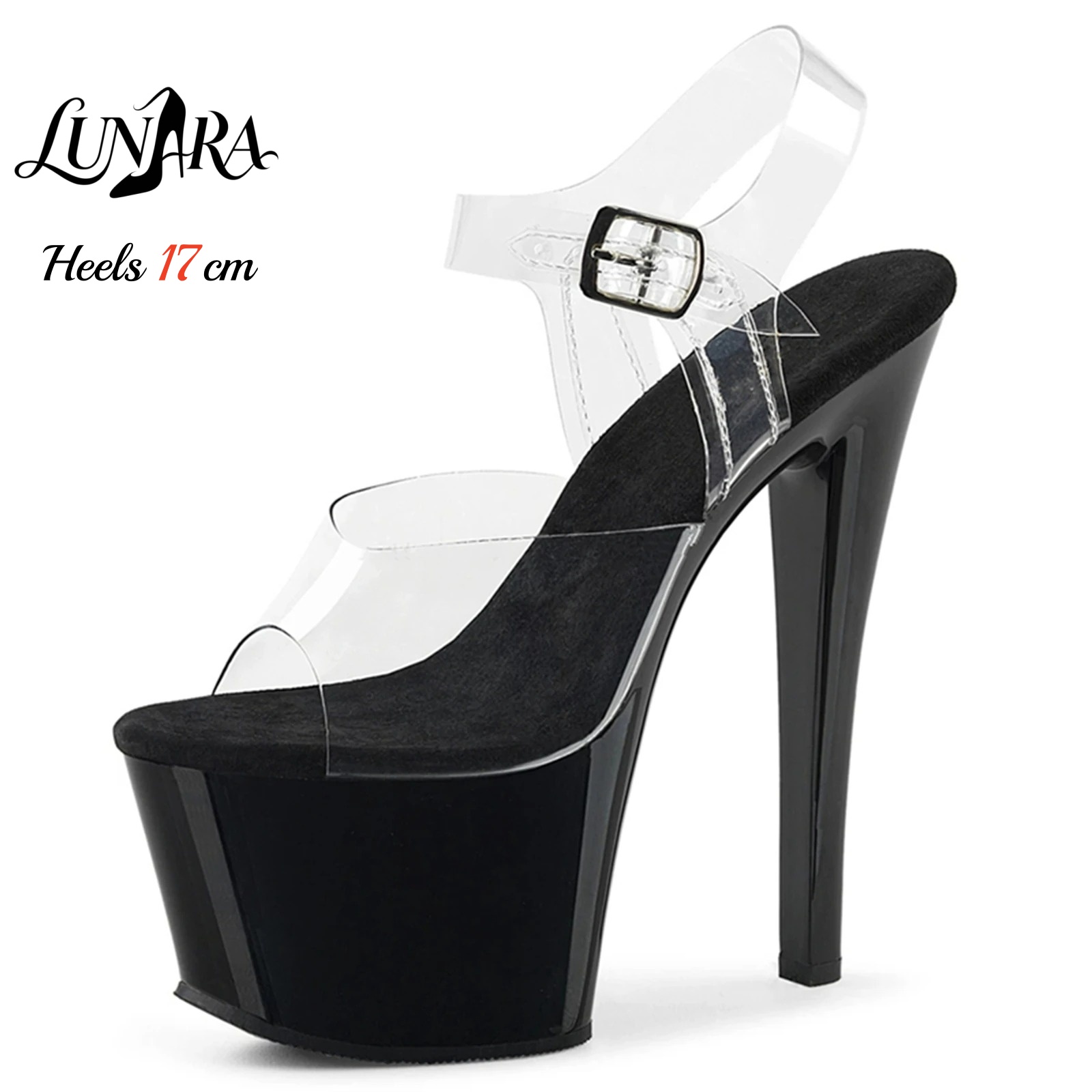 Clear Strap Heel - Сандалии на платформе с прозрачным каблуком
