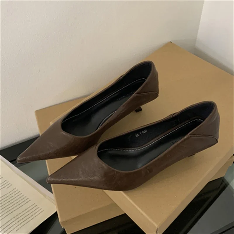 Aneikeh женская брендовая диза – обзор и цена Leopard Print Heels