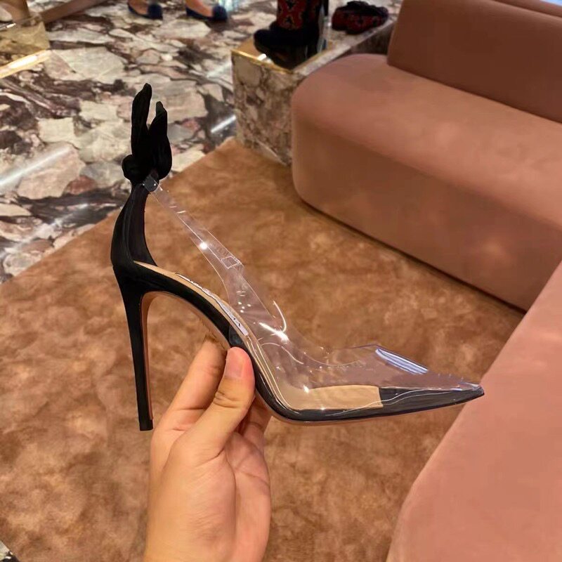 Новые летние сексуальные туфли – обзор и цена Clear Strap Heel