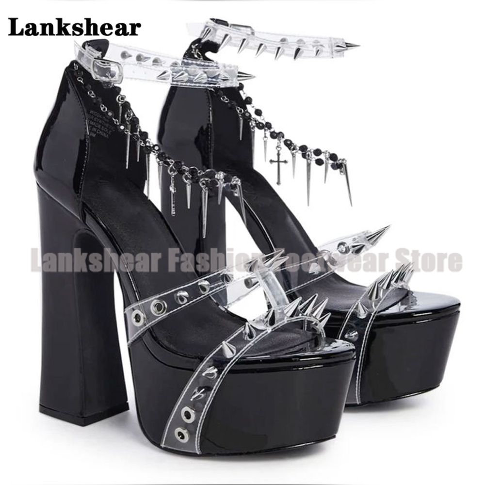 Прозрачные сандалии из ПВХ на  – обзор и цена Clear Strap Heel