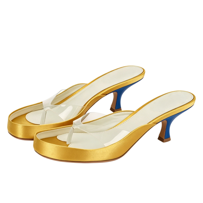 Прозрачные ПВХ-мюли с ремешкам – обзор и цена Clear Strap Heel