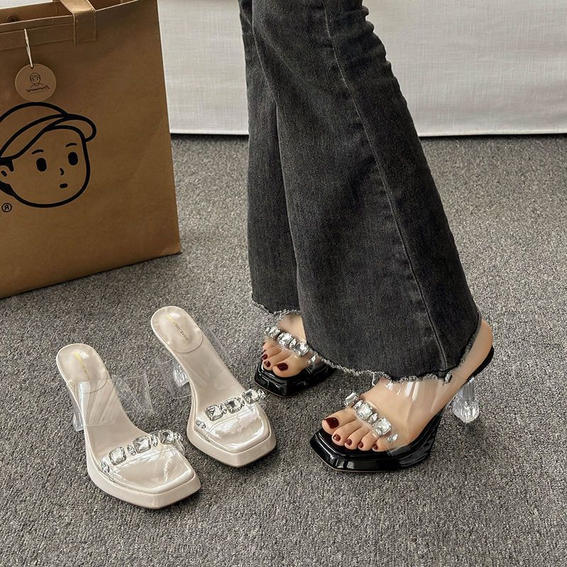 Женские летние сандалии на одн – обзор и цена Clear Strap Heel
