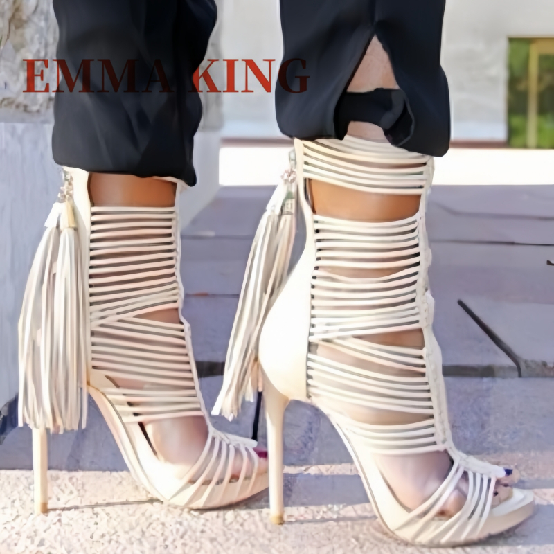 Женские сапоги-гладиаторы с от – обзор и цена Leopard Print Heels