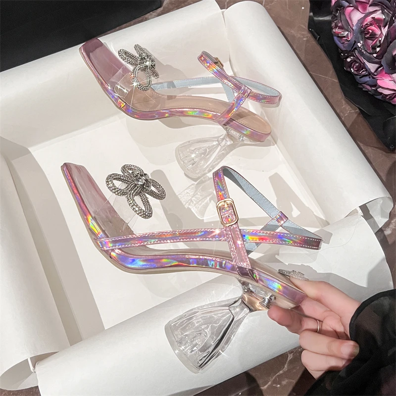 Aneikeh модные женские сандали – обзор и цена Clear Strap Heel