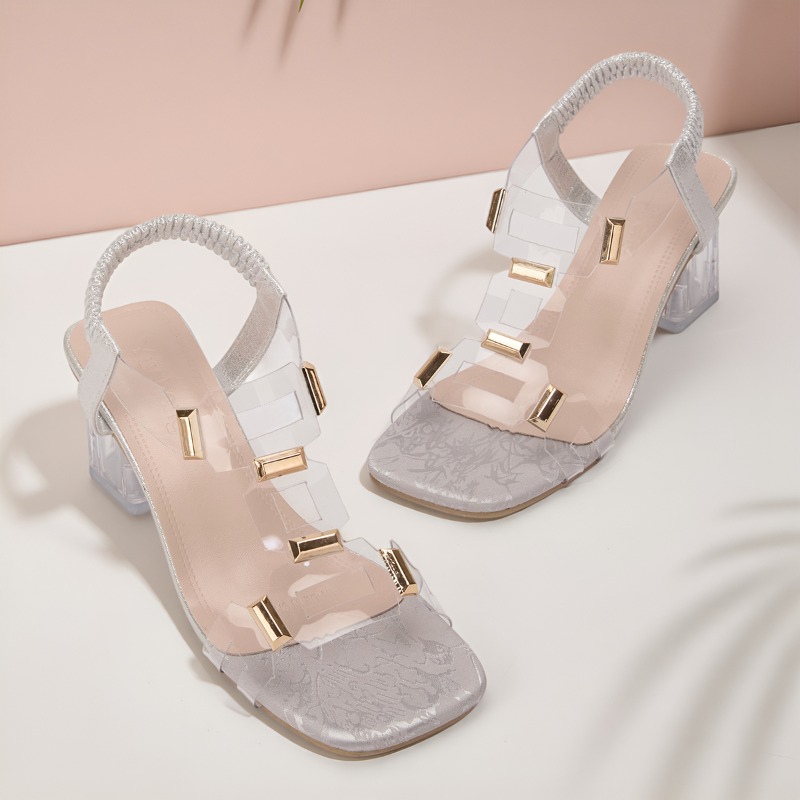 Модные женские босоножки больш – обзор и цена Clear Strap Heel