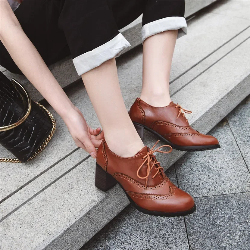 Британские женские оксфорды на – обзор и цена Oxford Lace Up Women