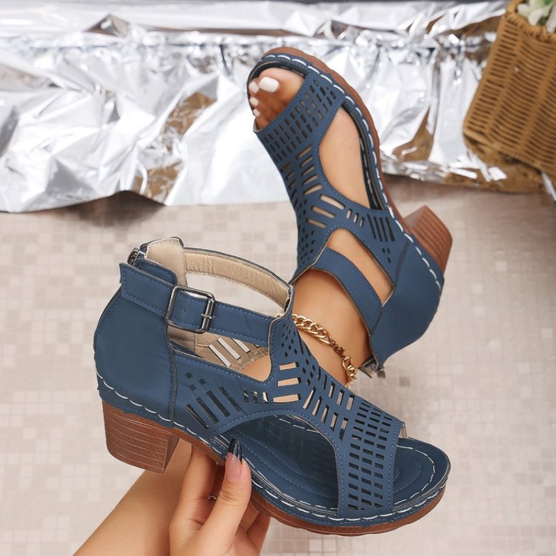 Женские сандалии в римском сти – обзор и цена Cork Wedge Sandal