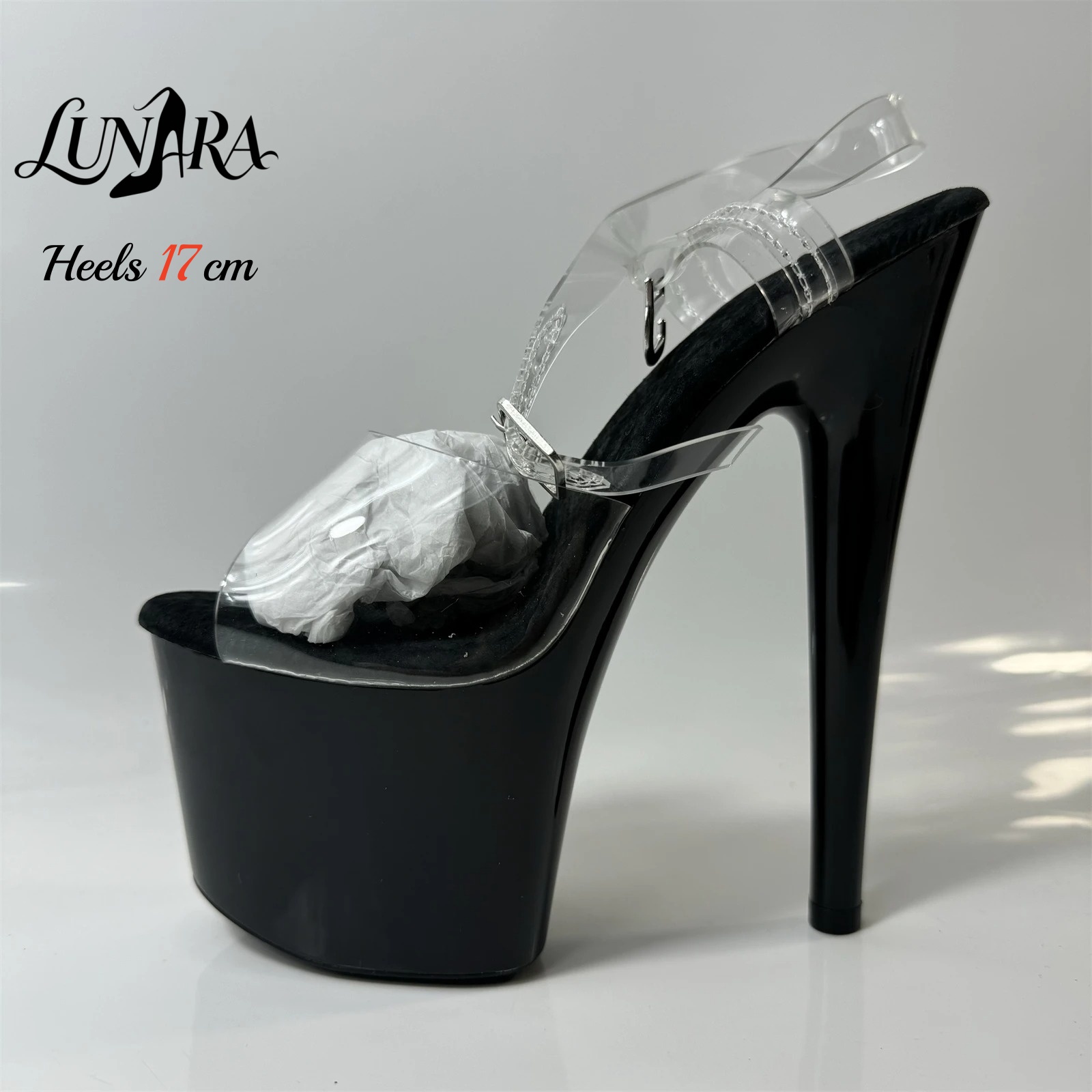 Сандалии на платформе с прозра – обзор и цена Clear Strap Heel