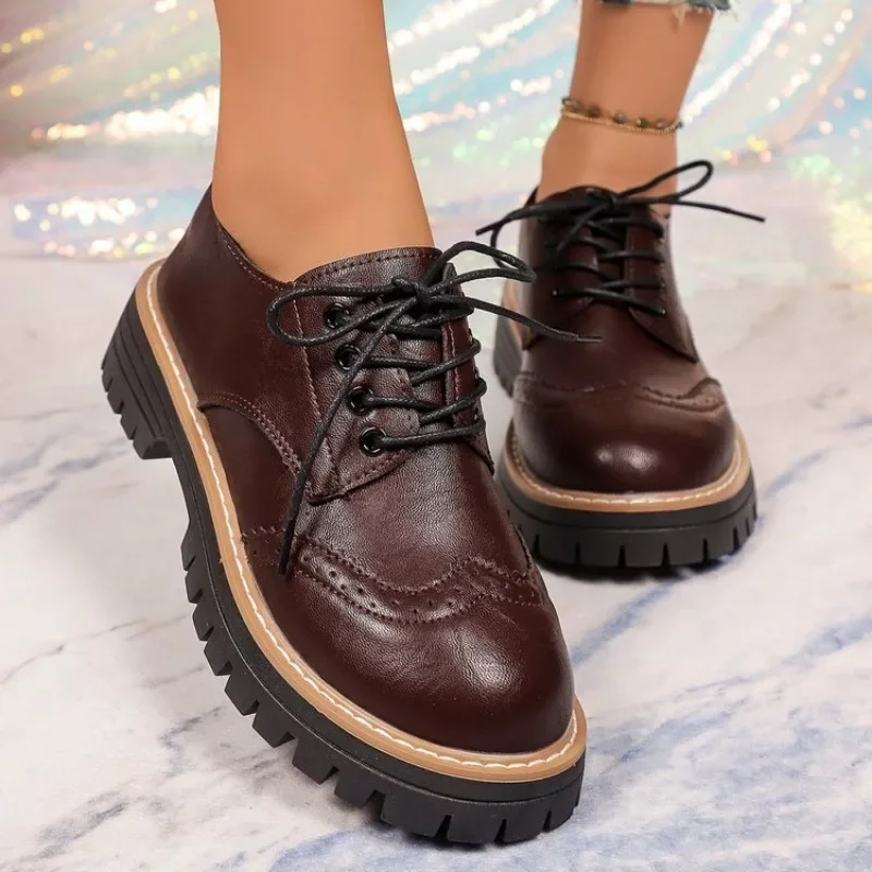 Женские классические оксфорды  – обзор и цена Oxford Lace Up Women