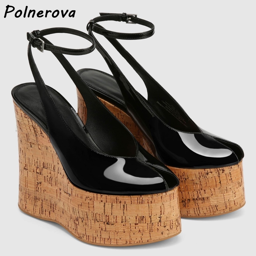 Женские летние туфли Y2K из ла – обзор и цена Cork Wedge Sandal